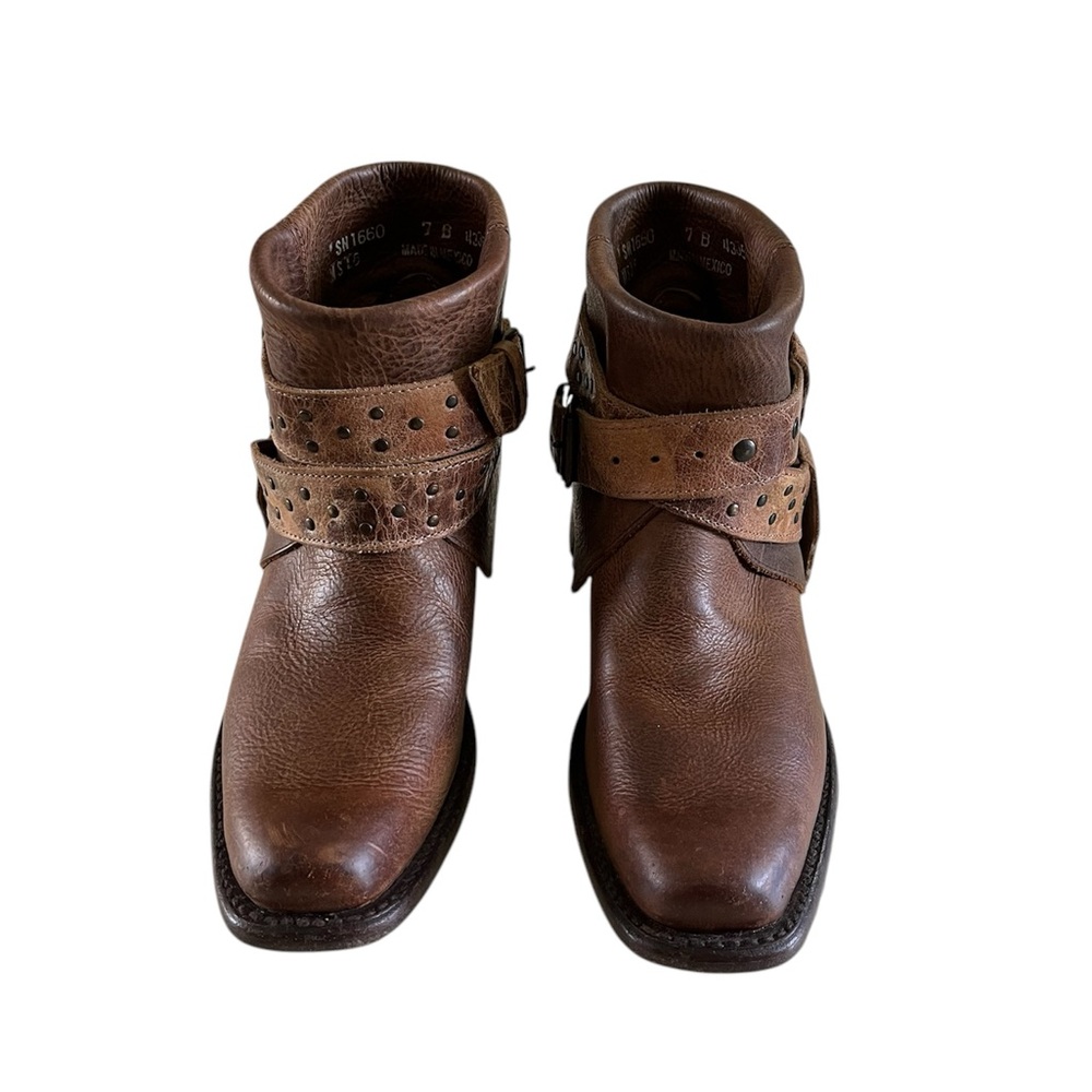 Sonora Brown Leather Ankle Boots